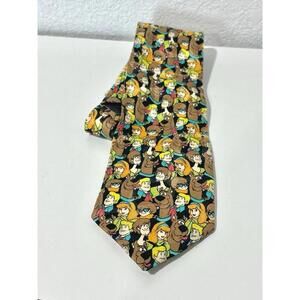 Vintage Cartoon Network Scooby-Doo Mens Tie Scooby Velma Shaggy Daphne Fred 57"